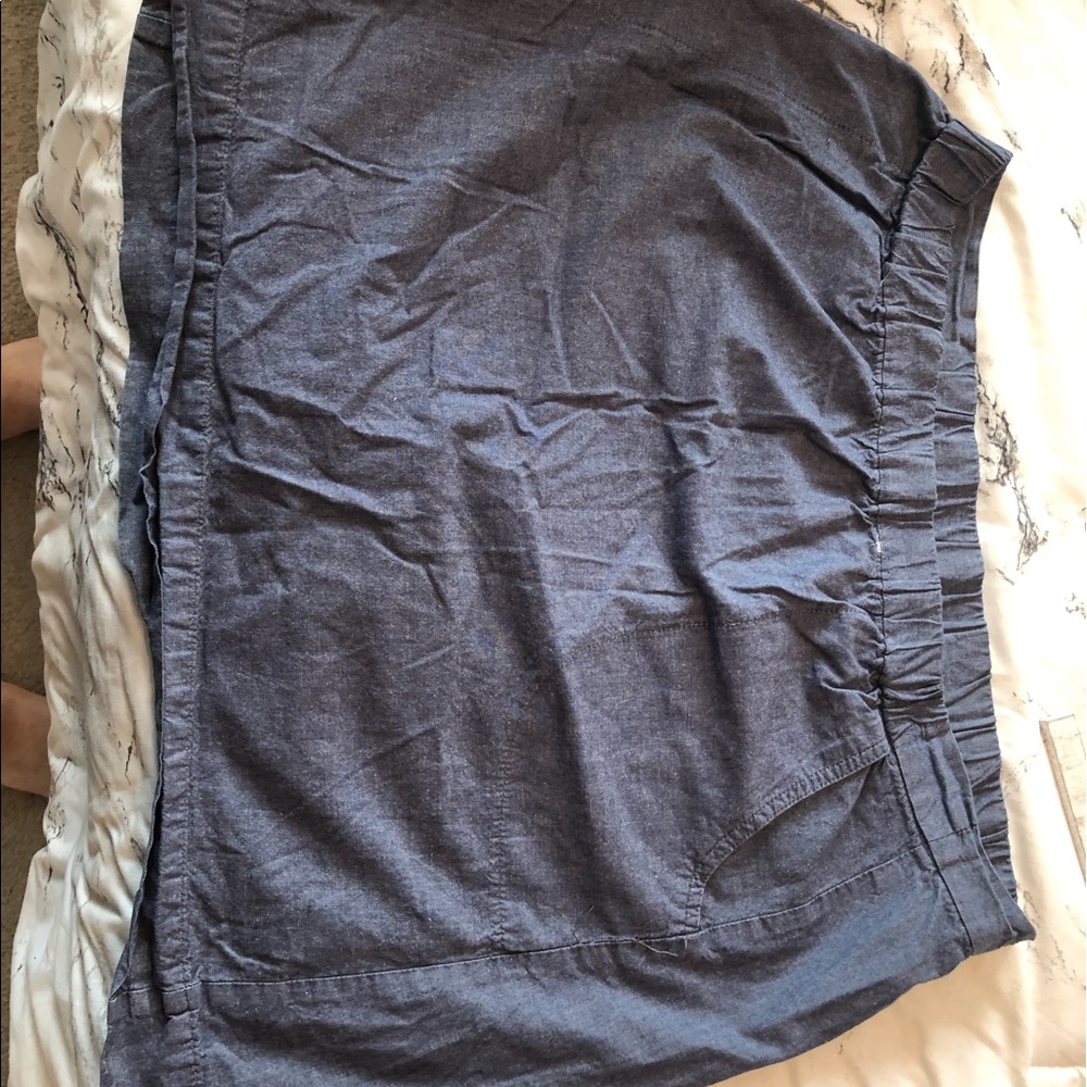 Faux Jean Skirt